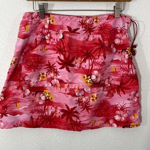 Blue Pacific by Energie pink tropical swim skirt